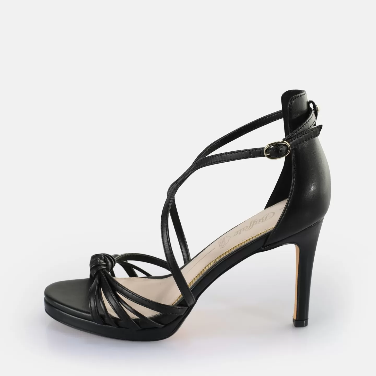 BUFFALO Serena Bow Heeled Sandals Vegan Black Online