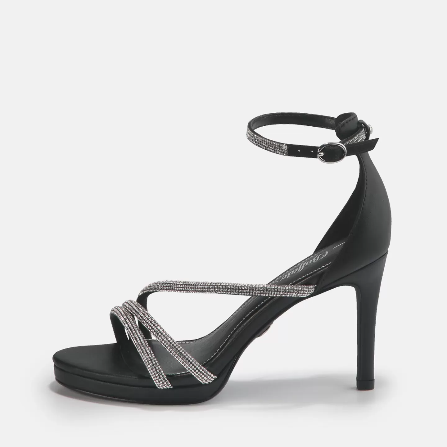 BUFFALO Serena Shine Sandal Vegan Black Outlet