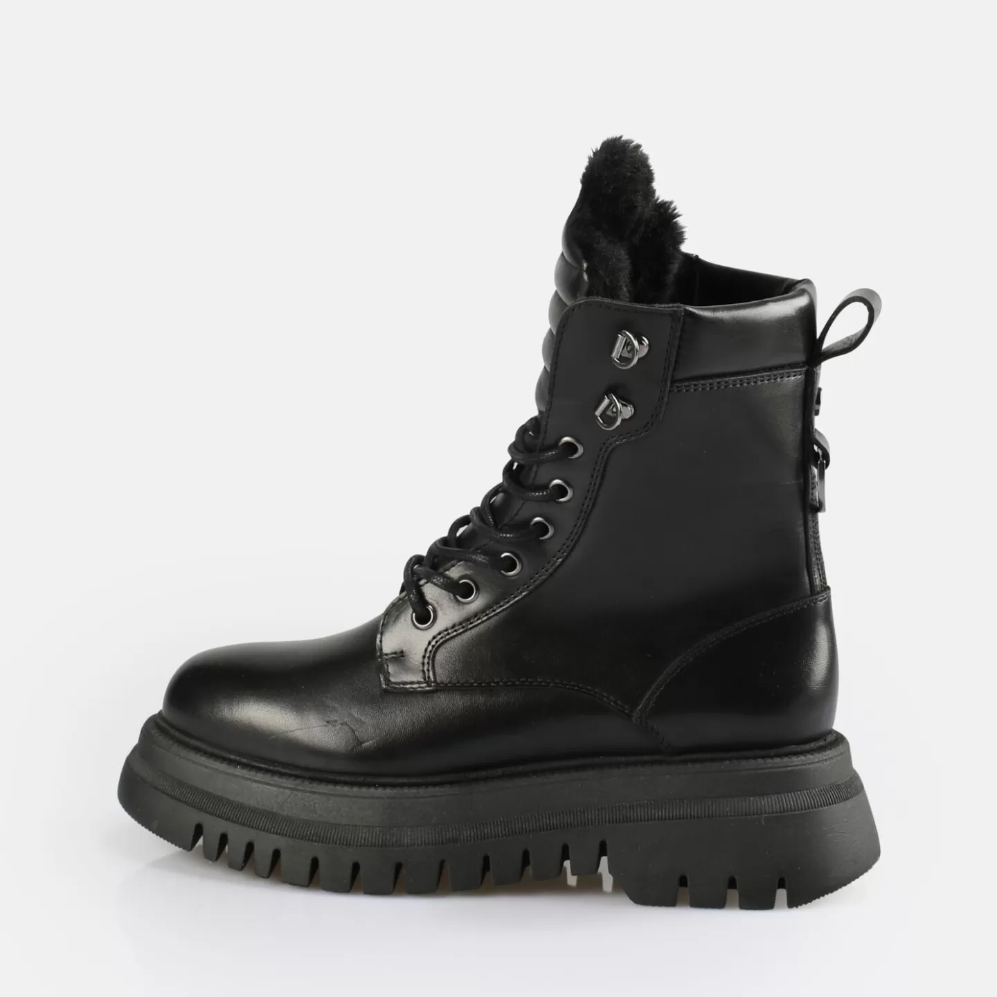 BUFFALO Shade Laceup Hi Warm Ankle Boot Black Clearance