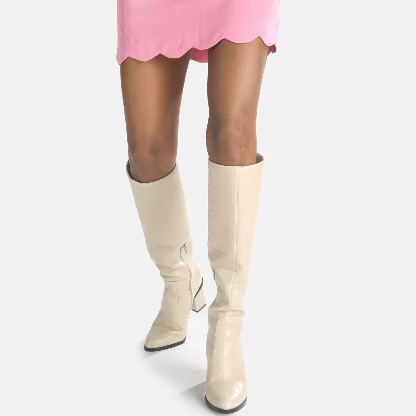 BUFFALO Shirly Boot Vegan Cream Cheap