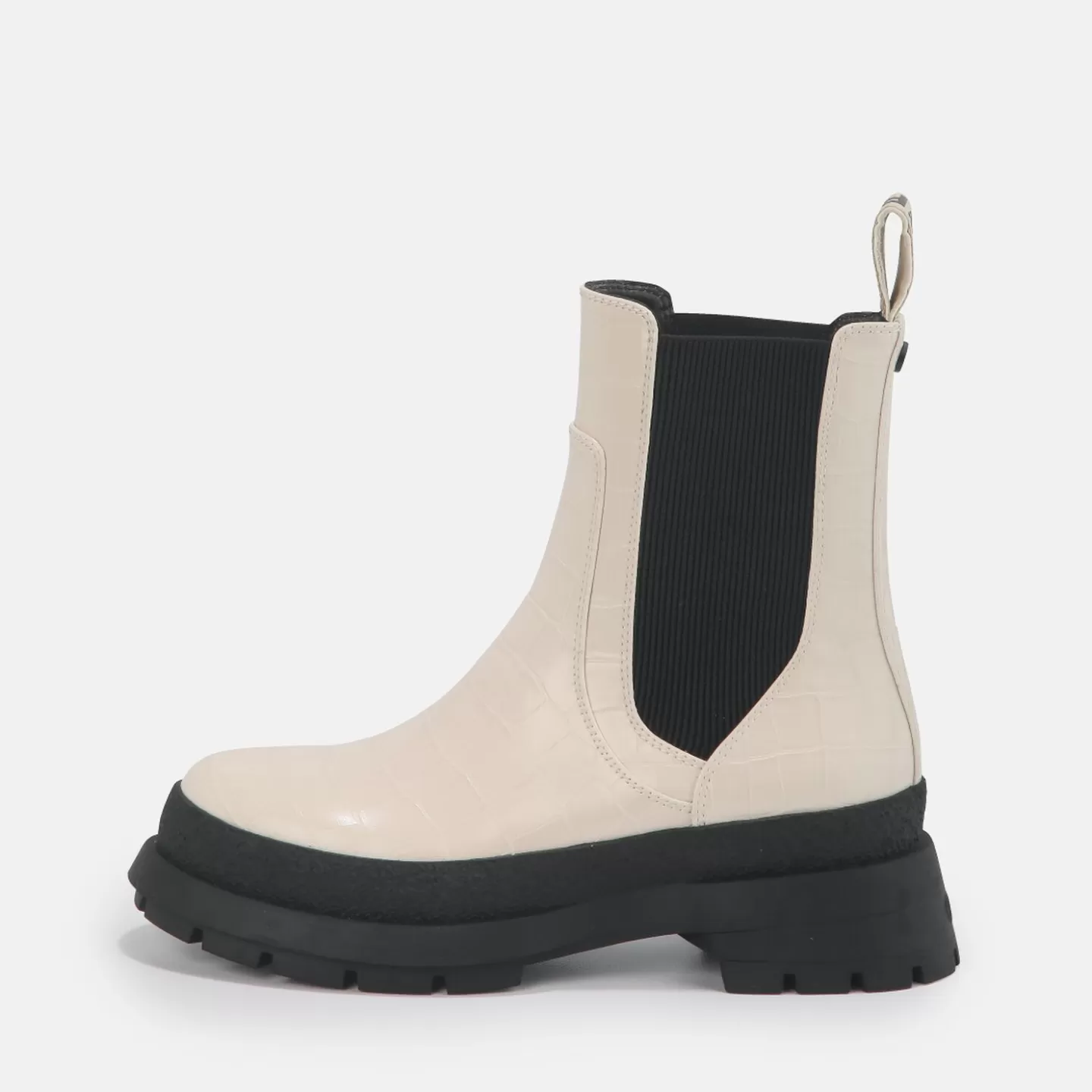 BUFFALO Simona Bootie Flat Vegan White Outlet