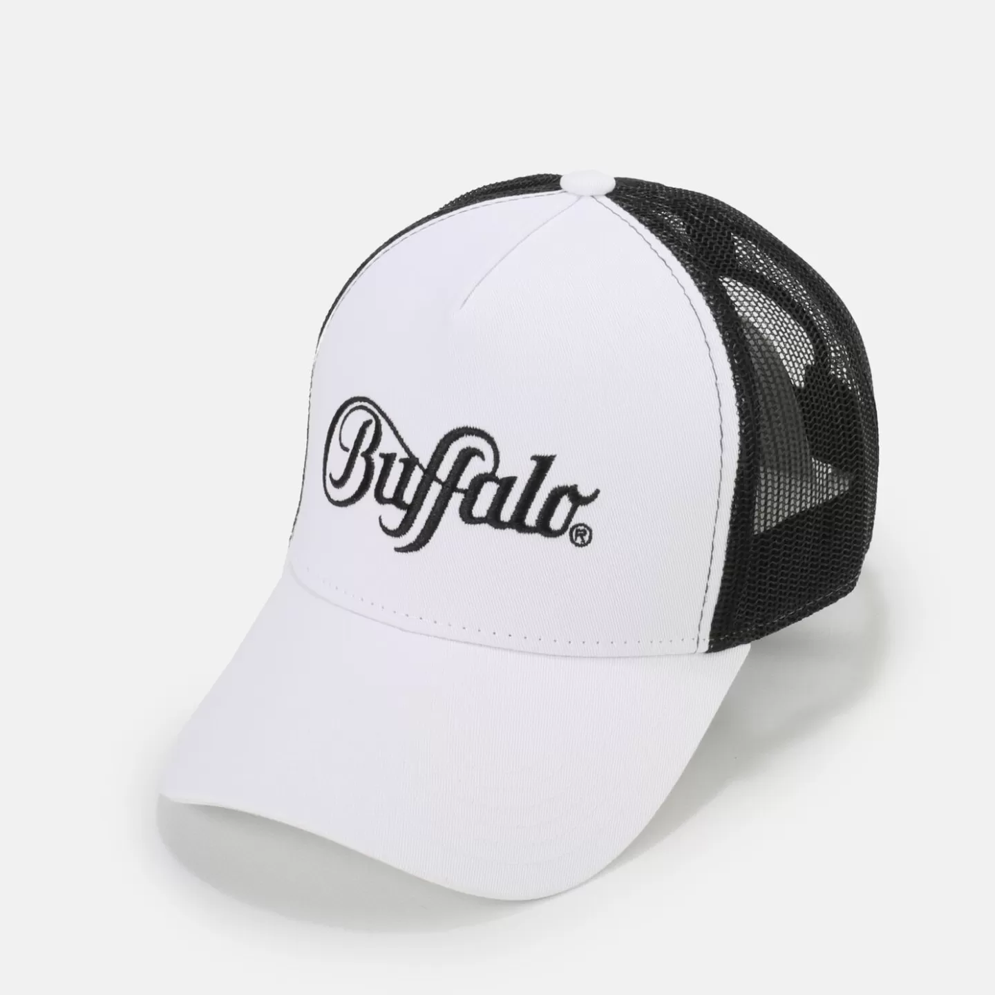 BUFFALO Trucker Cap Black-White Fashion