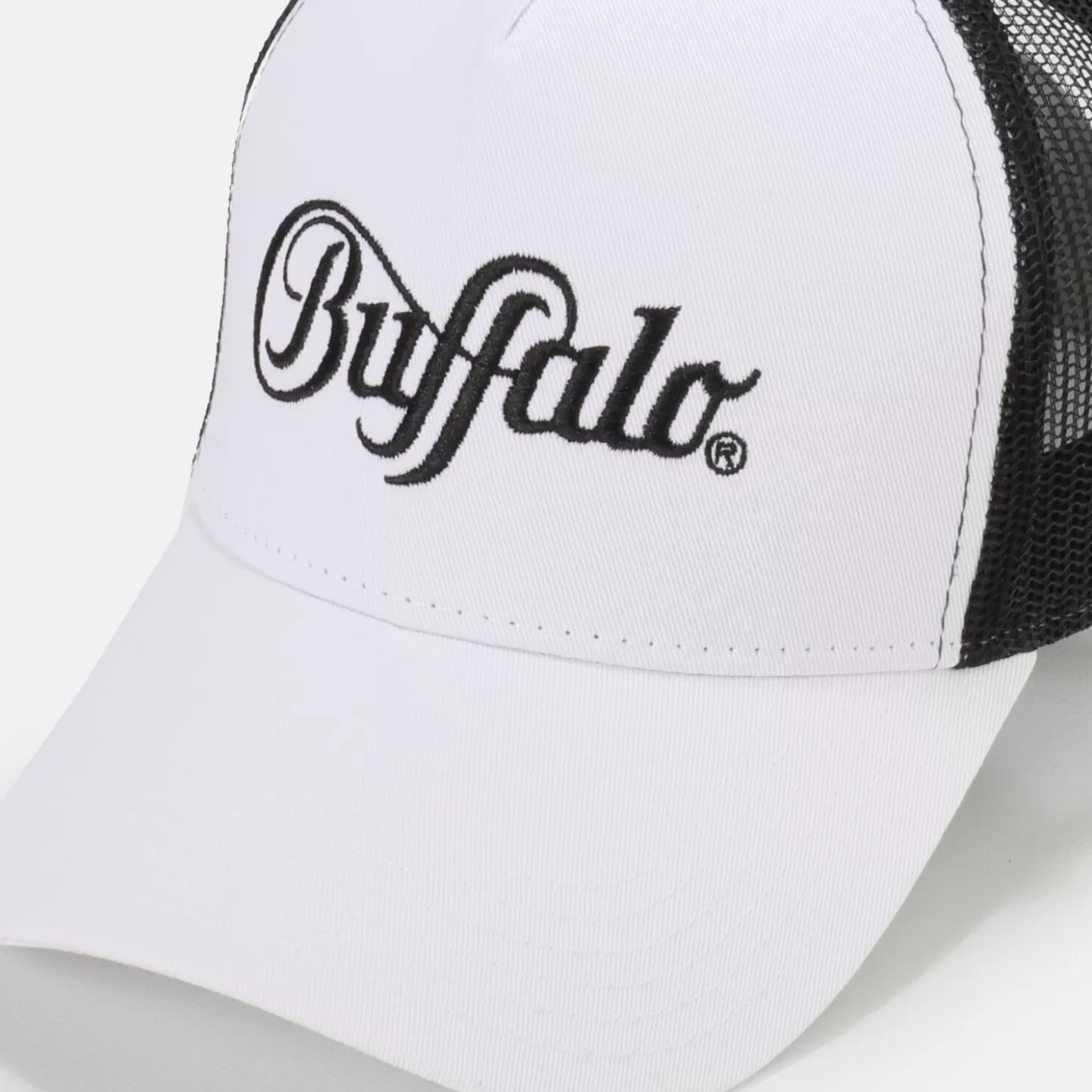 BUFFALO Trucker Cap Black-White Fashion