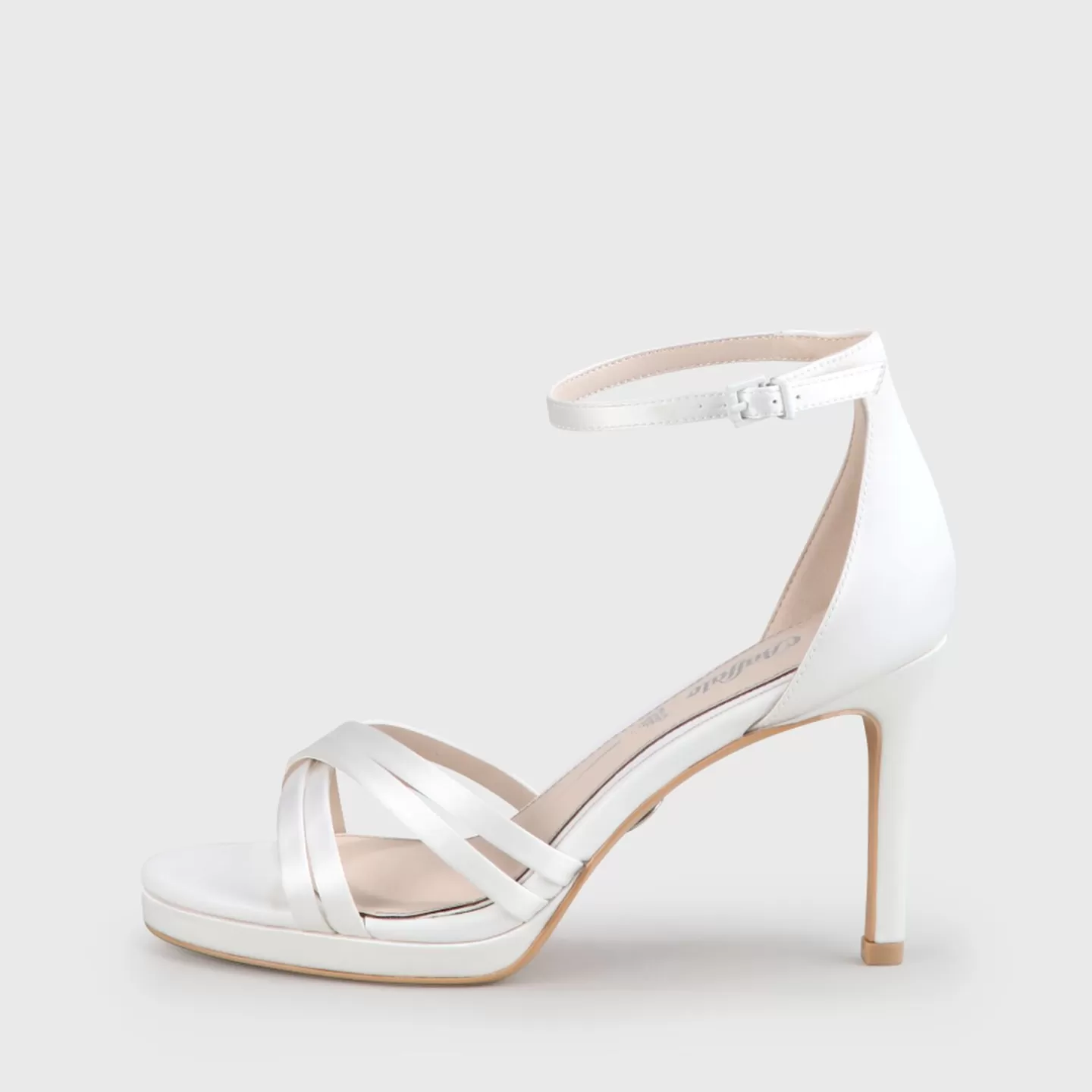 BUFFALO Xenia Ankle-Strap Sandal Ivory Fashion